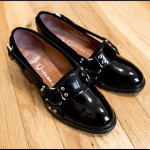 🖤 Jeffrey Campbell Loafers Black Patent Hoffer 🖤